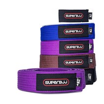 SUPERBJJ 주짓수 진주 직조 벨트 | 프로 등급 대회용 BJJ 도복 남성 및 여성용 블루. A3 가성비 추천 미국직구