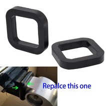 범용 히치 수신기 소음기 패드 캐리어 쿠션 보호대 52mm 2 개 조절 가능한 볼 마운트, 한개옵션0