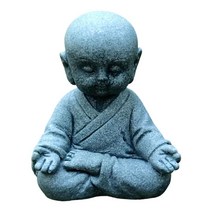 부처님 동상 수지 스님 입상 홈 데스크탑 거실 장식 장식에 대한 소장용 마이크로 풍경 조각, 움직이지 않음