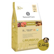 네츄럴코어 에코9 시니어 연어 유기농 70% 노령견사료 + 사료샘플 간식, 2.4kg, 1개, 생선