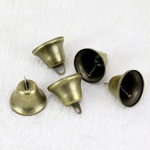 엔템 미니종 풍경 도어벨 현관종 마크라메 재료 DIY, 골드미니종(블랙끈)
