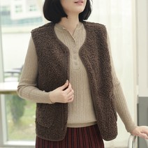 [웬디즈갤러리]뉴샵 양털 집업 조끼 DVT101
