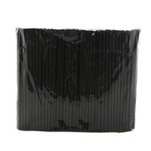 7mm 25cm 블랙 자바라 스트로우 음료용 1봉 500개입, 20개