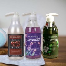 [모비딕컴퍼니] 바스용솝 샤워거품비누 기능성바디워시 입원준비물 바디클렌져 바디비누, 잇★ 더허브스토리 향기좋은 아로마 바디워시 500ml, 잇★ 08. 블랙체리