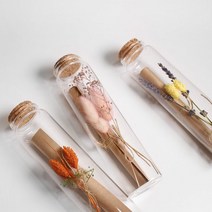 Dearest 유리병 꽃 편지 기념일 감동 편지지 남자친구 여자친구 이벤트, 핑크플라워
