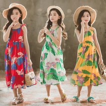베이비소이 3COLOR 플로랄 민소매 여아롱원피스