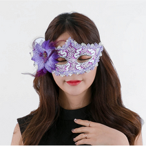 (7컬러)오늘은 내가 주인공 오페라 플라워 가면 드레스코드 파티 단체 대량, 레드