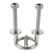 1pc 316 Stainless Steel Boat Marine Water Ski Tow Rope Hook Transom Mount 62mm Ring Bracket Watercra