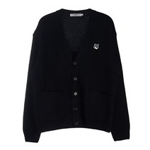 MAISON KITSUNE [명품]메종 키츠네 그레이 폭스 헤드 울 가디건 JM00518KT1006 BK JM00518KT1006BK