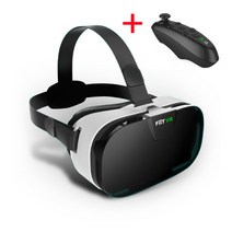 FIIT 2N VR 안경 상자 가상 현실 고글 모바일 3D 비디오 헬멧 4.0 6.5 인치 전화 ios 안 드 로이드 스마트 블루투스 컨트롤|3D Glasses/ Virtual, 단일, 1개, VR with Controller A