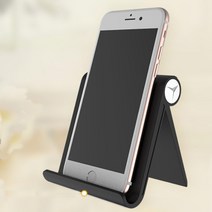 럭키유통 업글 심플 스마트폰거치대 탁상용 핸드폰스탠드 휴대폰받침대 홀더, 심플 스마트폰거치대 블랙