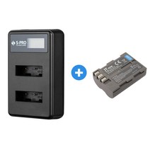 무료 니콘 EN-EL3e 호환 LCD 듀얼충전기+배터리 D200