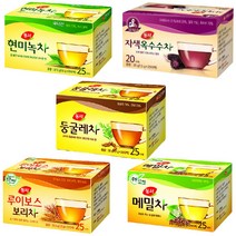 동서식품 현미녹차 25T+메밀차 25T+둥굴레차 25T+루이보스보리차 25T+자색옥수수차 20T, 1세트