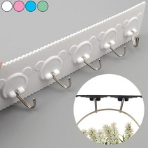 마리쭈몰 움직이는 후크 부착식 걸이 5구, 색상, 블루