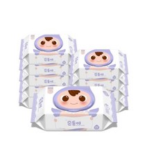 순둥이 네이처 프리미어 캡형 70매 10팩/NP-01 생분해 물티슈, 순둥이 네이처 프리미어 캡형 70
