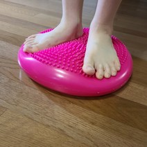 인터리더 밸런스볼 반짐볼 하프 강아지 짐볼 필라테스 운동 밸런스 쿠션, 핑크