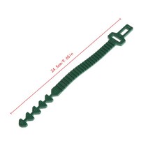 재사용 가능한 정원 플라스틱 플랜트 케이블 묶인 조절 가능한 나무 등반 지원 도구, 녹색