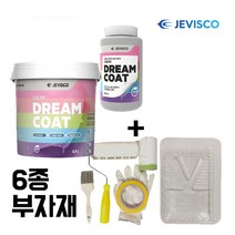 제비스코 드림코트 페인트세트 친환경 벽지페인트 셀프페인트 DIY 수성페인트, 10.에그쉘광 화이트 1.0L+부자재세트
