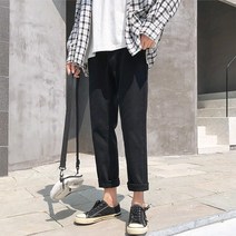 POMTOR 남성용 세미와이드 청바지 춘하용 팬츠