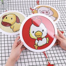 Diy 집에서 할수있는 취미 캔버스 보석 십자수 액자형 큐빅페인팅 십이지간 동물 캐릭터, 용