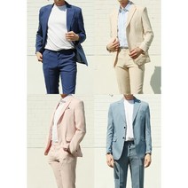 S/S 남자 15컬러 라이트 썸머 린넨 수트 여름 정장 (95~115) 빅사이즈