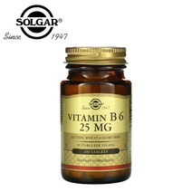 솔가 비타민B6 25mg 피리독신 solgar 메타볼리즘 비건 100 타블렛