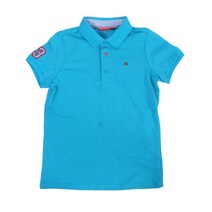 [에스크] [ASK 주니어]전략]국기 요꼬에리 티셔츠(JU2ZTN241UU/터쿼이즈)