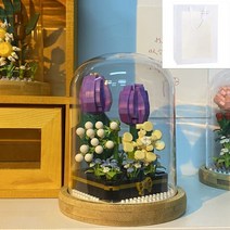 48시간 이내 배송 LEGO Small Particle Building Blocks 꽃다발과 호환 가능 교육용 장난감 애호가 크리스마스 조립, [10] 튤립-21075 [절묘한 선물 가방]