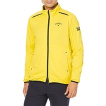 157162 골프자켓 Callaway C21215100 남성용 집업 블루종 발수(스타 스트레치) 골프 아우터, L, 1060 노란색