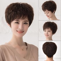 진발 가발 여자 백발 가리다 옥수수 수염 실물 머리카락 해결 머리량 적다 백발 고민 직매