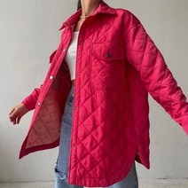 우아한 누비 퀼트 라펠 싱글 브레스트 패딩 캐주얼 코트 여성용 패션 따뜻한 느슨한 아웃웨어 겨울, S, 2