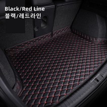 Ecool 제네시스 트렁크매트 카매트 크트렁크보호 G70 G80 GV70 GV80, 2 블랙/레드 라인, G80(16~20년)