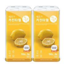 한예지 셰프 키친타월 150매 8롤, 150개입, 16개
