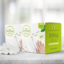 베지터블 코인 압축 티슈 300개 x 2팩