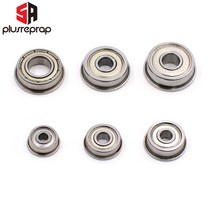 10pcs 플랜지 볼 베어링 f623zz f624zz f625zz f604zz f606zz f688zz 3d 프린터 부품 깊은 홈 풀리 휠
