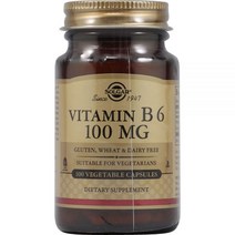 Solgar 비타민 B6 100 mg 100 식물성