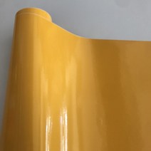 자동차랩핑지 카본시트지 랩핑지 인조가죽 시트지 프리미엄 광택 비닐 포장 필름 글로시 로쏘 코르사 레드, 16 Yellow_04 40cm x 152cm