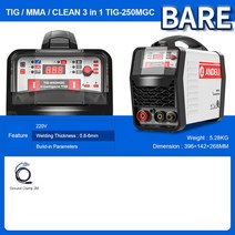 논가스 andeli 220v 다기능 tig 용접 기계 tig-250 시리즈, 협력사, tig-250mgc 베어