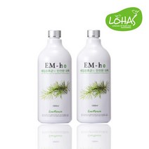 [이엠몰] EM-H 1세트(1ℓX2개) (EMH 아파트 냄새 포름알데히드 새집증후군 제거제 패키지)
