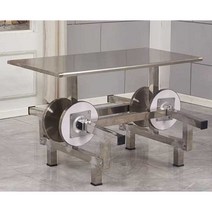 스테인레스 일체형 테이블 접이식 카페 야외용 펜션, 6인