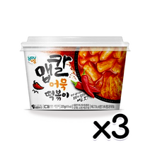 맵칼어묵떡볶이 즉석조리 용기컵 220g x 3개, 상세페이지 참조