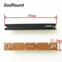 1pcs SL60V 모노 B10K 믹서 페이더 4 핀 슬라이딩 전위차계 길이 88mm 너비 12.5MM