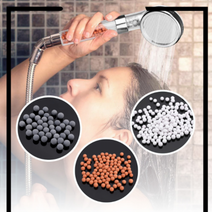 샤워기 헤드 필터볼 세라믹볼 토르말린 음이온볼, 오렌지 1봉