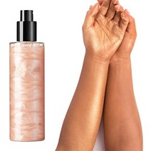 일본화장품 직구 여성용 바디 글리터 스프레이 리퀴드 하이라이터 메이크업 페이스 바디용, b- 피치 핑크