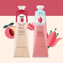 [네이처리퍼블릭] 핸드 앤 네이처 복숭아/릴리 핸드 크림 100ml, 대용량 릴리 핸드크림1+1