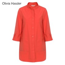 [올리비아하슬러] 심플 포켓 하프 코트