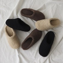 포포 뽀글이 덤블 퍼 슬리퍼 3color
