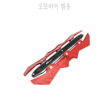 BPK 오토바이 머플러커버 PCX 19~ 21 22년 포르자 머플러 가드 스쿠터 커버 범용 튜닝, 레드