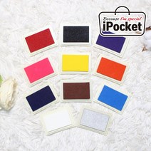 IPOCKET 아이포켓 스탬프 컬러 잉크 패드 패브릭 우드 페이퍼 스탬프잉크/패드, 1개, 9. Sky