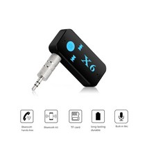업그레 이드 X6 5.0 블루투스 스테레오 오디오 수신기 송신기 미니 AUX USB 3.5mm 잭 자동차 키트 무선 어, Black_CHINA | 블루투스 v5.0